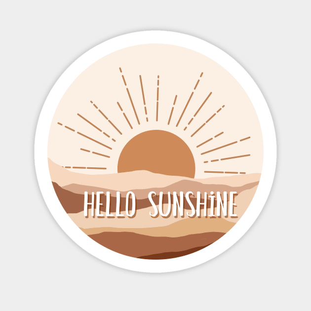 Hello Sunshine Illustration Sticker by gusstvaraonica